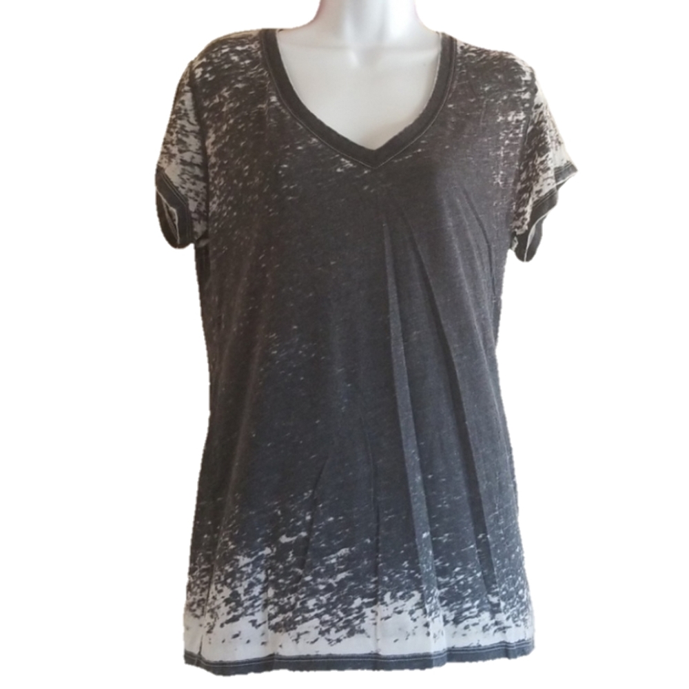 Wellworn Black Burnout Tee XL